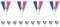 3,5m Wimpelkette * Frankreich * als Deko für Länderparty | Paris France Mottoparty Banner Girlande Partykette