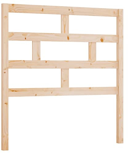 Gecheer Kopfteil Betthaupt Bettkopfteil Polsterkopfteil 81 x 4 x 100 cm (B x T x H) für Bett Bettgestell Bettrahmen Massivholzbett Holzbett Schlafzimmer Massives Kiefernholz (unbehandelt)