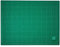 Tradineur - Tabla de corte, base para patchwork, autocicatrizante, manualidades, bricolaje, costura, alfombrilla de corte autorregenerable (Verde, A2, 60 x 45 cm)