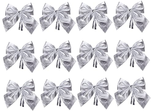 Ciieeo 12St Weihnachtsdekoration Weihnachtsbogen hängende Ornamente bürodeko büro Dekoration Weihnachtsbaumschleifen Christbaumschmuck Weihnachtskugeln hängende Verzierung Weihnachten