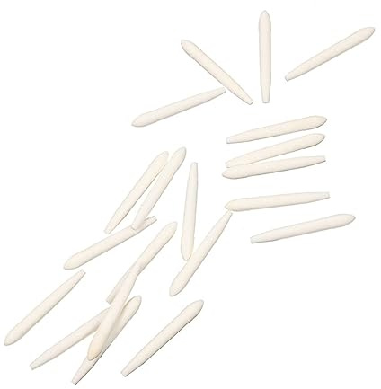 Tofficu 20 Puntas de Recambio para Rotulador Acrílico Blanco, Punta Fina de Fibra para Bolígrafo de Pintura, Accesorio Adecuado para Uso Diario