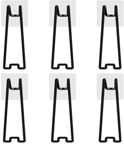 6 Pezzi Supporto per Foto, Supporti in Acciaio Inossidabile per Cavalletto, Portafoto Esposizione per Cavalletto, Pittura Album e Dipinti, Decorazioni per la Casa, Aggiustare Poster Pubblicitari