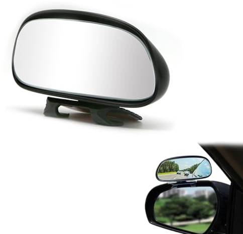 EnixwH 360 Degrés Miroir Retroviseur Exterieur Retroviseur Conduite Accompagnée Miroir Convexe Gadget Voiture Rotation Réglable pour Enseignant Camion SUV pour Tous les Voitures
