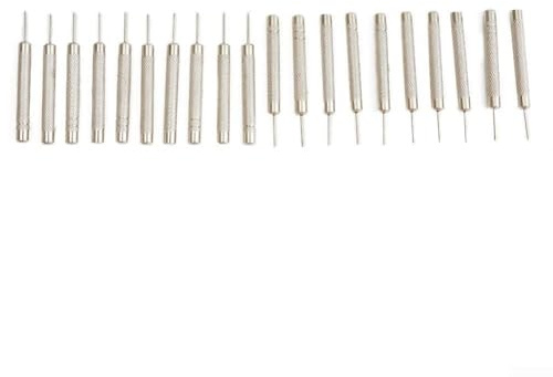 Eawfgtuw Lot de 20 dés à coudre pour réparation de montre, kit de goupilles de dérive en acier au carbone avec tailles de 0,7 mm, 0,8 mm, 0,9 mm, 0,0 mm, pour aiguilles de retrait de bracelet de