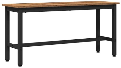 Mokuyary Banc de Salle à Manger Bois Ancien 100 x 32,5 x 48,5 cm Banc de Cuisine, Meuble entrée Facile à Assembler pour Salle à Manger, Salon, Chambre