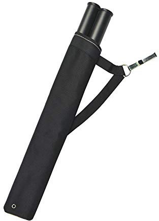 SHARROW Archery Arrow Quiver 2 Tubes Belt Clip Hip Arrow Holder Bag for Outdoor Hunting Training (Black)