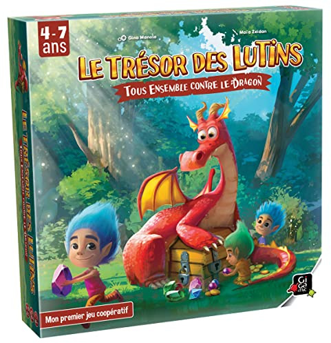 GIGAMIC - Le Trésor des Lutins - Jeux de société - Jeu coopératif Enfant dès 4 Ans - Jeu de mémoire pour Toute la Famille - De 2 à 4 Joueurs - 20 Min - Version Française - JZTR