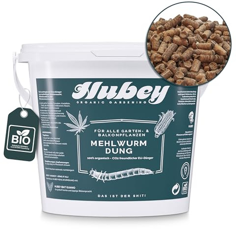 Hubey mjölmask gödsel Insektsavföring, organiskt naturligt gödselmedel Universellt gödselmedel och jordförbättringsmedel (8 Kg)