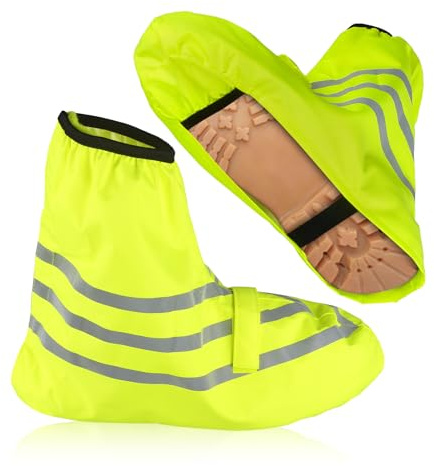 Waterproof overshoes bicycle, rain cover shoe gaiters with reflectors, rain covers shoes, shoe covers for rainy days, cycling, motorcycle, hiking, overshoes, waterproof, rain shoes
