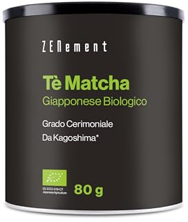 Bio Matcha Pulver Ceremonial Grade - Aus Kagoshima, Japan - Reich an Catechinen, L-Theanin und Antioxidantien, 100% Natürlich - 80g