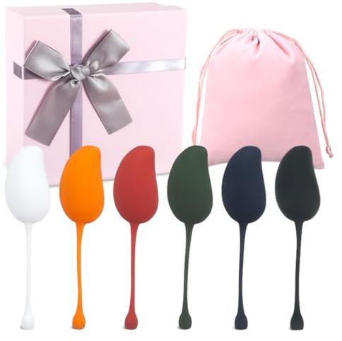 Geiserailie 6 Pcs Kegel Balls for Women, Round, Pink