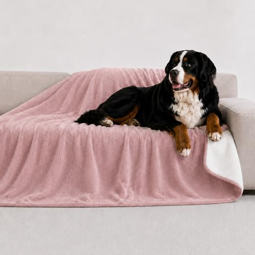Twinzen Plaid Imperméable Chien 127x152 cm - Couverture Polaire Sherpa