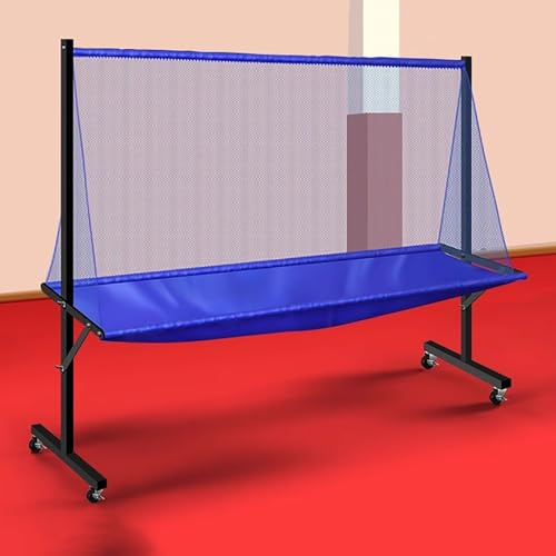 Filet de réception de Tennis de Table de 140 cm de Large – Convient aux Joueurs débutants, intermédiaires et confirmés. Ramasse-Filet de réception de Tennis de Table avec roulettes.