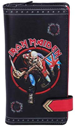 Nemesis Now Iron Maiden Eddie Trooper Embossed Purse, PU Leather, Black, Officially Licensed Iron Maiden, Eddie The Trooper Giftware, Spacious and Stylish, Multiple Slots for Cards and Coins