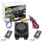 Area1 Impianto di allarme per moto Easy 2 Fit, montaggio semplice, 12 V universale 2 telecomandi radiocomandati, 125 dB, antifurto