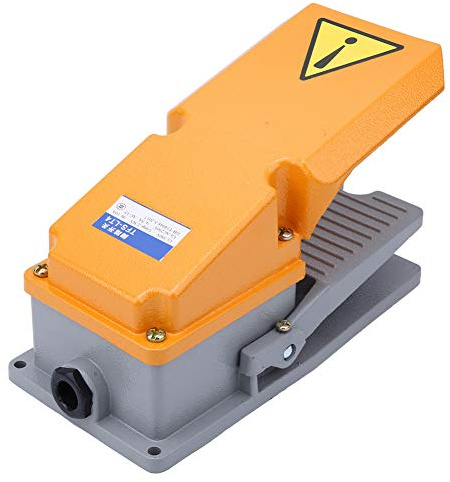 Strömbrytare, fotpedal, fotomkopplare pedalbrytare LT4 aluminium Shell Jog Pedal Power Controller för verktygsmaskiner