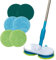 High Street TV Floating Mop - Cordless & Rechargeable - 100RPM Dual-Contra Rotating Microfiber Cloths - Complete Hard Floor Cleaning Solution - Loosen & Lift Dirt with Polishing & Scouring Pads