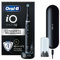 Oral-B iO10 Electric Toothbrushes For Adults, Gifts For Women / Men, 1 Handle, 1 Ultimate Clean Toothbrush Head, Charging Travel Case, 7 Modes, 2 Pin UK Plug, Cosmic Black, Oral B IO Toothbrush