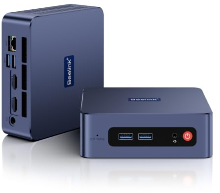 Beelink SER3 Mini PC, AMD Ryzen 3 3200U (up to 3.5GHz), 8GB DDR4 256GB PCIe3.0 SSD, Radeon Vega 3 Graphics,1000Mbps LAN, Dual HDMI 4K Display