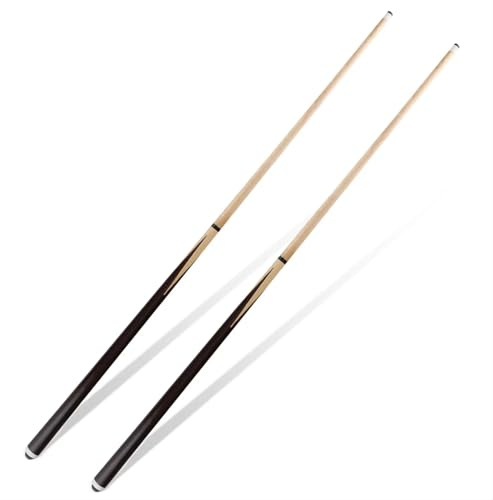 JEPNJPU Biljardköpinne, träklubba 36 tum/42 tum/122 cm/147 cm biljardköpinnar set med 2/4, bordspinne för nybörjare, kö för biljardbord, biljardpinnar med 13 mm spets