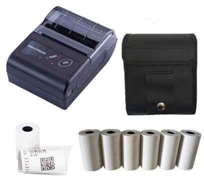 Impresora de inyección de tinta portátil Impresora de recibos de Bluetooth portátil inalámbrica 58mm 2 Impresoras térmicas de Bluetooth Fabricante de etiquetas for tiendas Mini Bill Printer Supplies