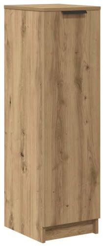 vidaXL Scarpiera Rovere Artigianale 29,5x35x100,5 cm in Truciolato, mobile porta scarpe, scarpiera in legno, mobiletto per scarpe