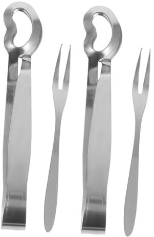 Alipis Elegante Set Di Pinze Per Lumache E Lumache Piccole Pinze Multifunzionali Per Lumache Stoviglie Robuste in Acciaio Inossidabile