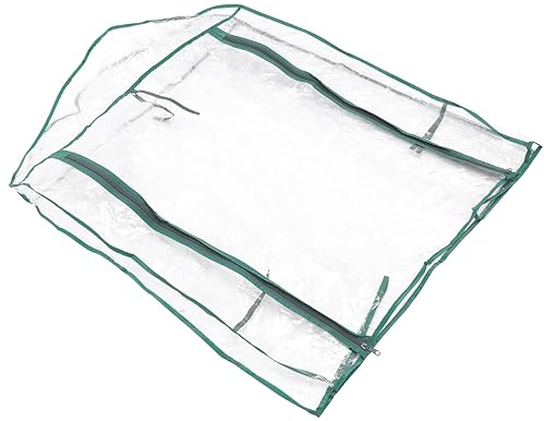 Toddmomy Cubierta Protectora para Mini Invernadero De Jardín 2 Capas 69x49x93 Cm PVC Transparente para Plantas Interiores y Exteriores Terraza y Patio