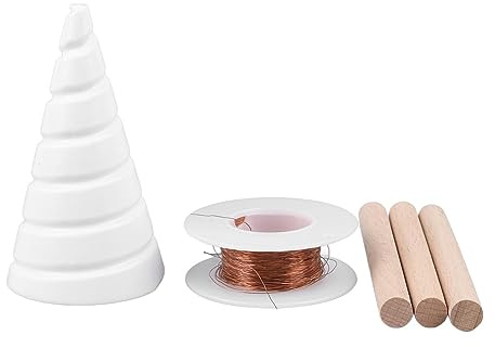 Electro Cultura JARDINERÍA DE Cobre Stakes Fibonacci Bobina DE Bobina Jig para Plantas DE JARDÍN Verduras