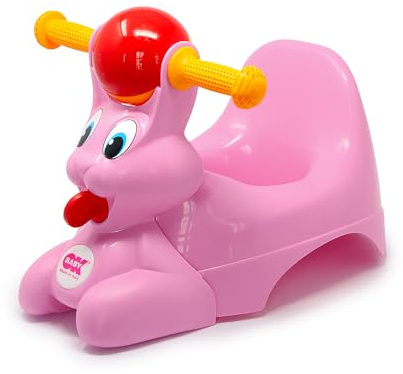 Relax - Potta för bebisar med ergonomiskt säte, i form av en kanin - Rosa
