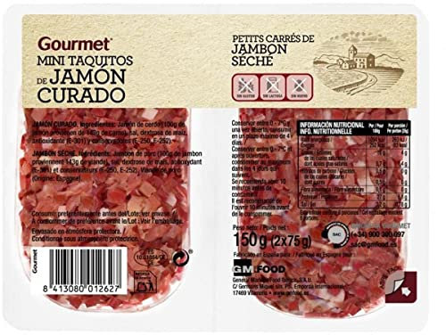 Marca Blanca - Gourmet Taquitos mini jamón, 2x75g