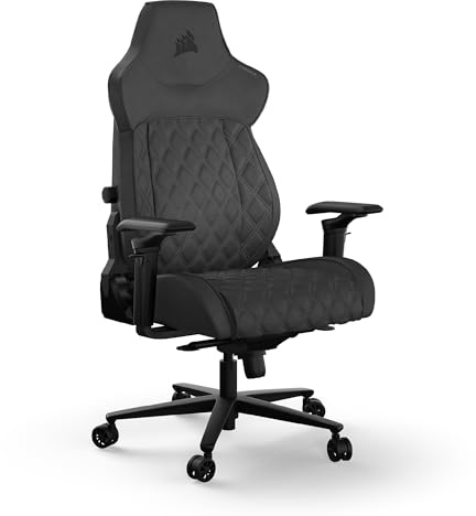 Corsair TC500 Luxe Silla para Juegos – Tejido Transpirable Premium – Asientos Anchos – Reposabrazos Ajustables en 5 Direcciones – Soporte Lumbar Ajustable – Reclinable 90-135° – Sombra