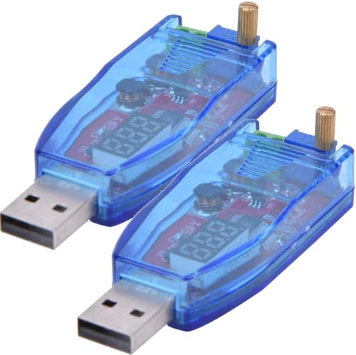 GERUI Modulo di regolazione di alimentazione CC DC, 5 V fino a 1-24 V, convertitore step-up/down, modulo di alimentazione regolabile USB, potenziometro