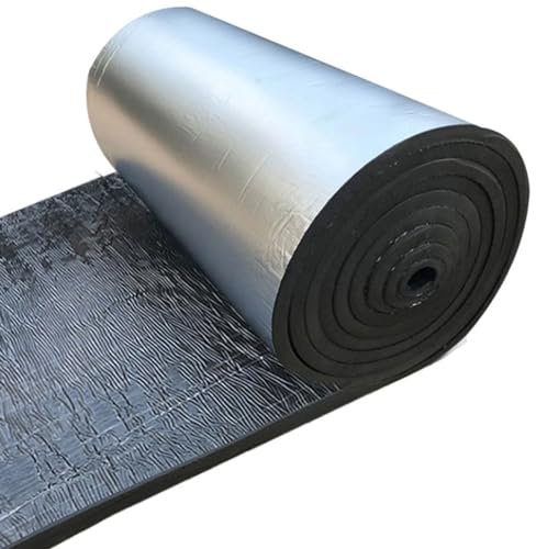 Rotolo di Isolamento Termico Autoadesivo per pareti, Foglio Isolante in Schiuma di Alluminio, Spessore 5 mm, Pannelli isolanti per tetti a conservazione del Calore, per finestre, Pavimenti,