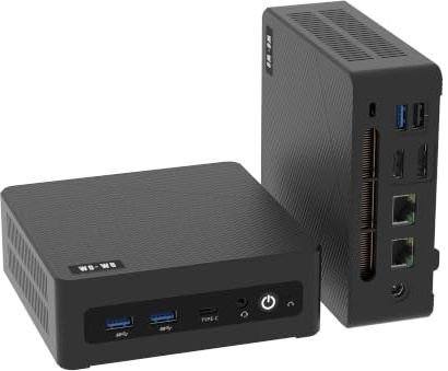 wo-we mini PC with AMD Ryzen 5 3501U,8GB DDR4 RAM 256GB NVMe SSD | (Beat N150/N100,4C/8T,Up to 3.7Ghz) mini computers,Dual HDMI 2.0, 4K Triple Display, Wi-Fi5/BT 5.0, for Business Office
