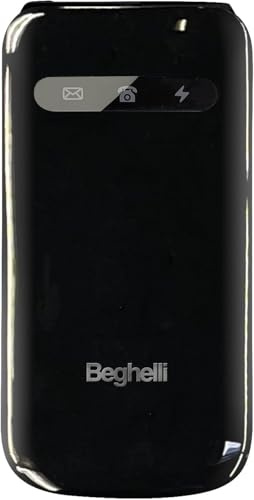 Beghelli Telefono Salvavita per Anziani, Salvalavita Phone SLV15N ECO - Cellulare GSM per Anziani con Tasto SOS, Tasti Grandi Retroilluminati, Blocco Chiamate Indesiderate, Fotocamera, Torcia (Nero)