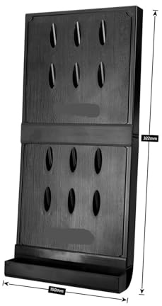 UALXPAO Portadardos de Pared Soporte for Dardos, Montaje en Pared de plástico combinable for 12 Uds., Acero/Punta Suave, Soporte for montado la