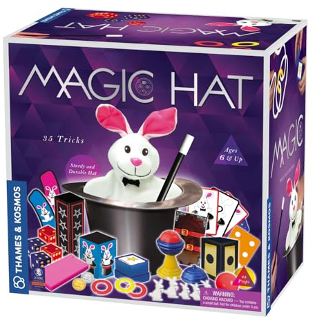 Thames and Kosmos 680282 Magic Hat, 40 Magic Props Inside, Learn and Perform for Your Friends and Family, Ages 6+