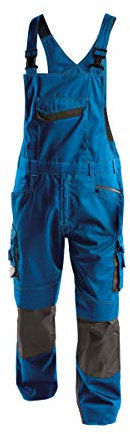 DASSY® Voltic Arbeitslatzhose mit Kniepolstertaschen - Größe 60 - AZURBLAU/ANTHRAZITGRAU