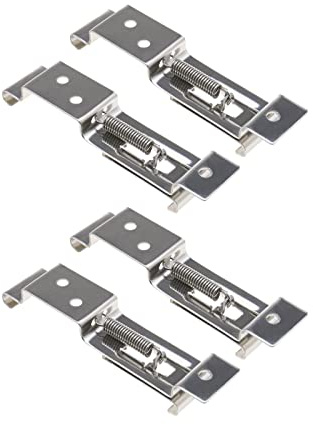 Create idea 4pcs Supports de Plaque d'immatriculation Cadre Clips de Plaque d'immatriculation Support de Ressort Camion Remorque de Voiture Support Chargé Installation Facile en Acier Inoxydable