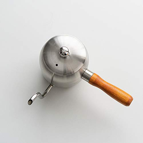 Liudan Cafetera Cafetera/Olla Delgada/Olla Anti-escaldada/cafetera doméstica/de Color Blanco/Negro/pequeño Pozo Fresco/de Madera Compartir Pot / 450ml / 650ml Hervidor de café (Color : White)