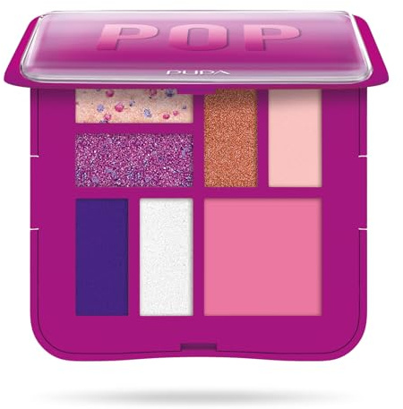 Pupa Pop Trousse Fucsia 006 Palette Viso e Occhi Con Specchietto 8gr
