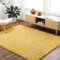 Livabliss Shaggy Rug Shaggy Berber Teppich 160x213 cm - Flauschiger Teppich für Wohnzimmer, Esszimmer, Schlafzimmer, Langflor Hochflor Teppich flauschig - Teppich groß, Wohnzimmerteppich in Senfgelb