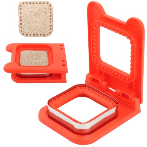 Círculo de pastelería, cortador de sándwich para niños,Acero inoxidable emporte pieza pastelería,Emporte pedazo,Emporte piece redondo,Sellador de sándwich,Cortador de pan de acero inoxidable (estilo