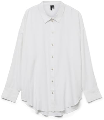 Vero Moda Vmnora LS Wvn Ga Noos - Maglietta Oversize Camicia a Maniche Lunghe Donna (Pacco da 1)