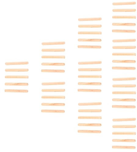 50pcs Armoire Tiroir Rond cannelé en Bois Artisanat Goupilles Tiges M6 * 30/40/50mm (M6 * 50 (50 pièces))