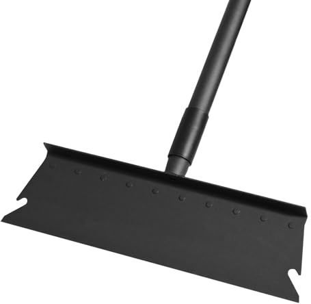 Large Garden Shovel, Multifunctional Cleaning Shovel 63 Inch Large Ice Scraper Heavy Duty Garden Tool for Weeding, Lawn Edging, Scraping and Ice Removal,Black