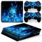 Mcbazel Vinyl Sticker Protect für Konsole & Controller, Haut Aufkleber für PS4 Pro Blue Skull