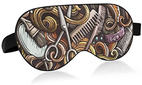 Unisex Sleep Eye Mask Tijeras Esteticista Night Sleeping Mask Cómodo Eye Sleep Shade Cover