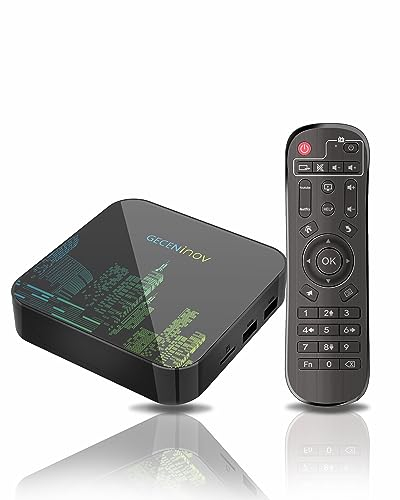 Smart TV Box, Android TV Box 10.0 2 GB RAM/16 GB ROM 3D 6K@30fps Hochauflösende H616 Quad-Core Cortex-A53 CPU, unterstützt 2,4 G/5 GHz USB 2.0 BT 5.0 WiFi
